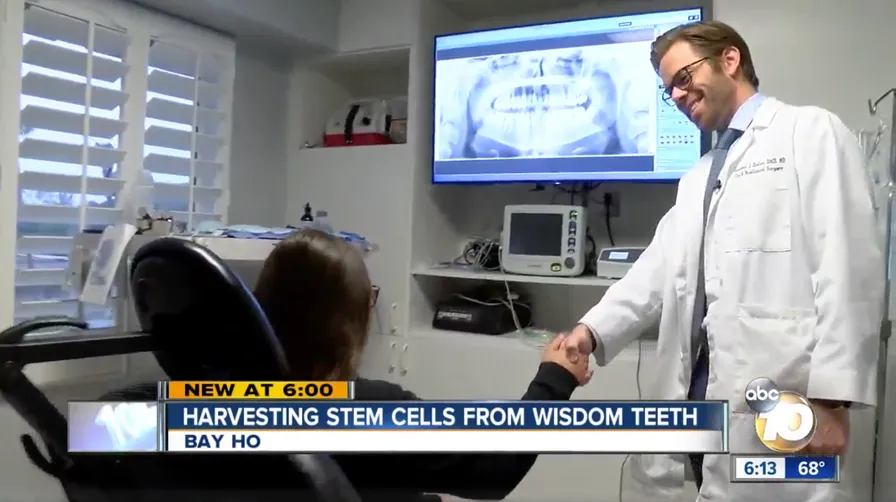 News covering a stem cells story from our practice